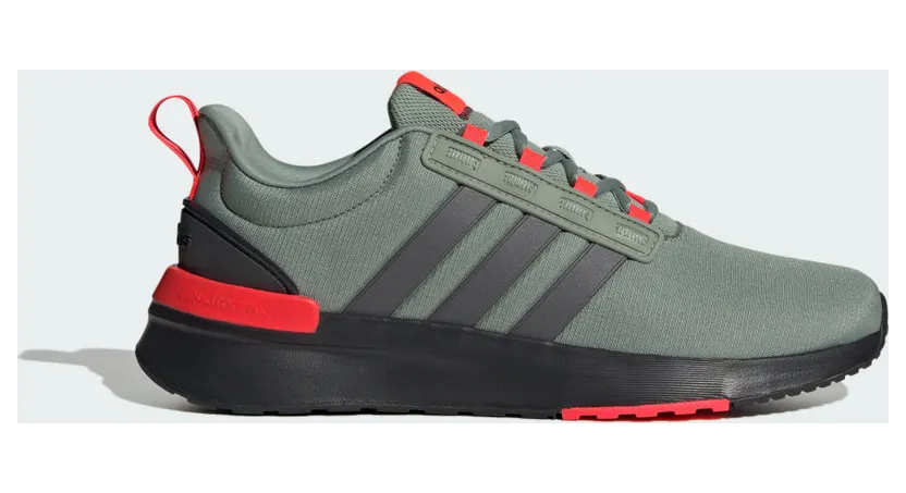 adidas Racer TR21 Cloudfoam Schuh Silver Green / Night Metallic / Solar Red (HP2729)