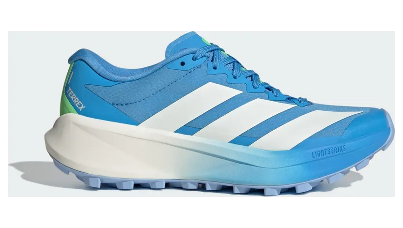 Adidas Terrex Agravic 4 Trailrunningschoenen Blue Burst / Off White / Lime Burst (KJ1292)