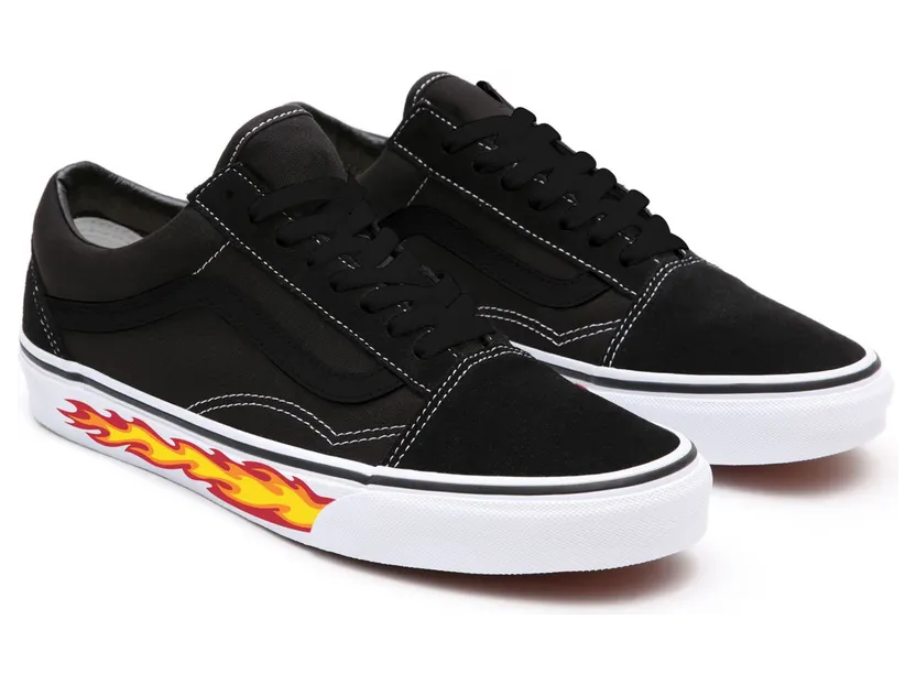 VANS Gepersonaliseerde Flame Old Skool Zwart (VN0A3CST034)