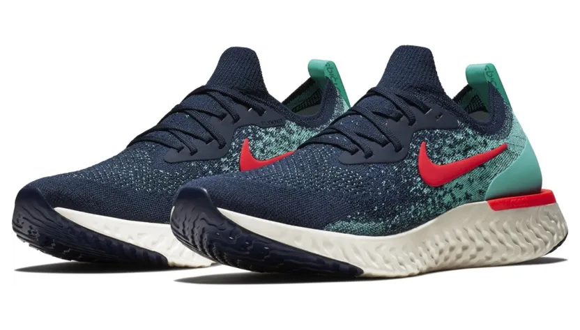 Nike Epic React Flyknit College Navy Hyper Jade