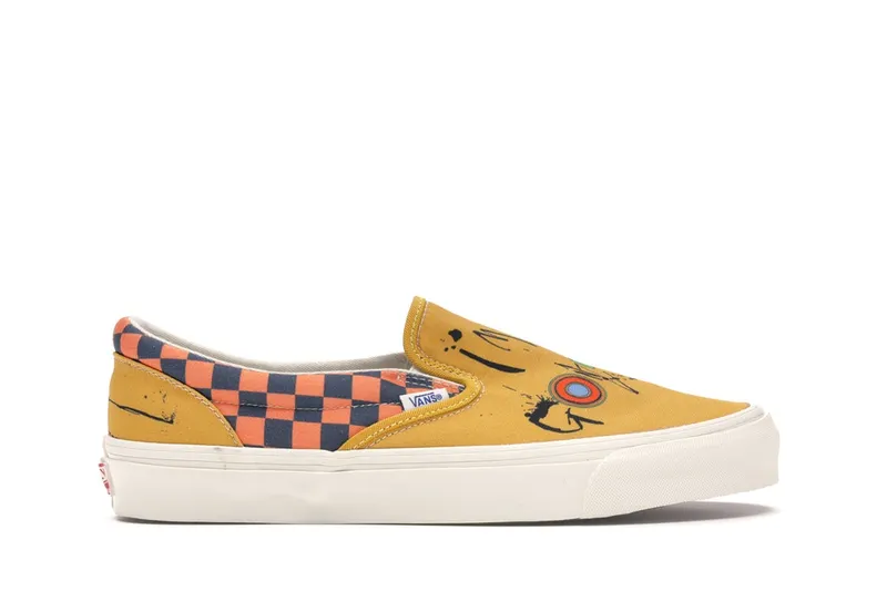 Vans Slip-On Ralph Steadman Checkerboard Orange Checkerboard/Orange (VN0A45JKVQO)