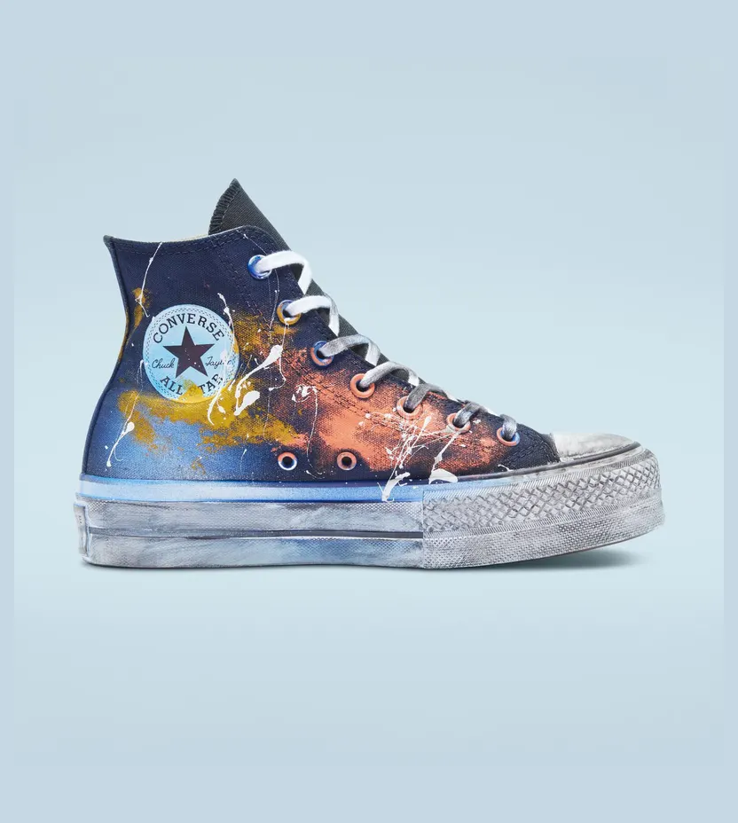 Converse Chuck Taylor All Star Lift Platform Multicolor Splash Multicolor Splash (A03258C)