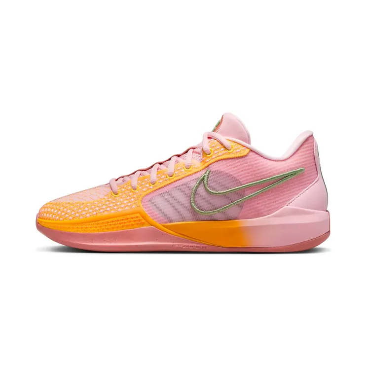 Nike Sabrina 1 Rooted “Medium Soft Pink / Total Orange / Laser Orange / Oil Green” (FQ3381-600)