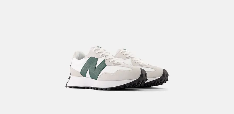 New Balance White 327 Sneakers (WS327DC)