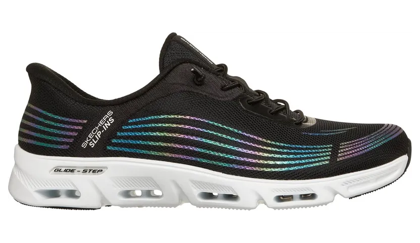 Skechers Slip-ins: Glide-Step Gratify – Cosmic Sneaker Zwart/Wit