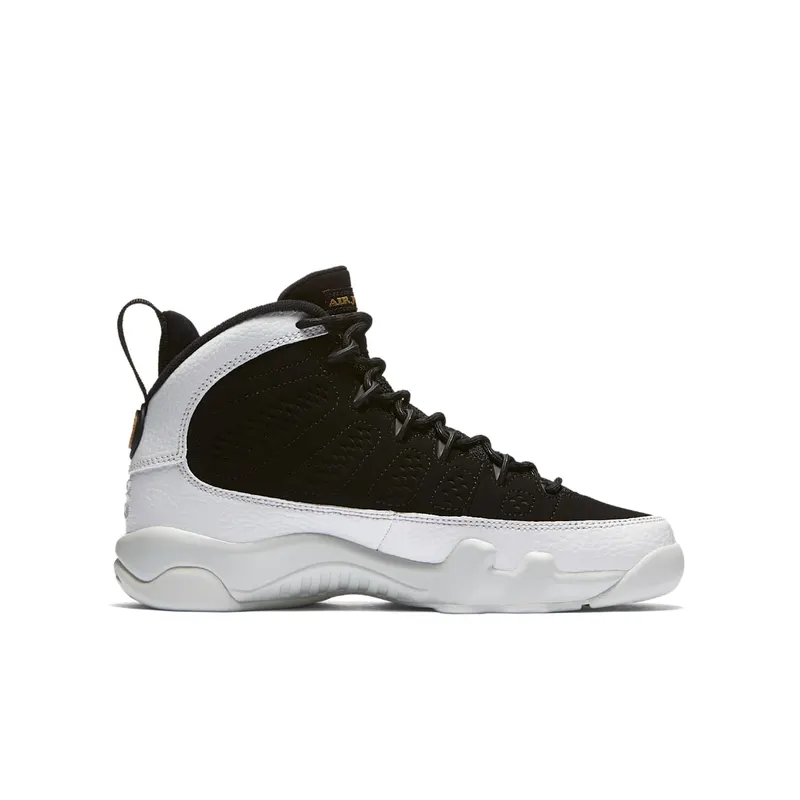 Jordan 9 Retro City of Flight (GS) Black/Black-Summit White-Metallic Gold (302359-021)