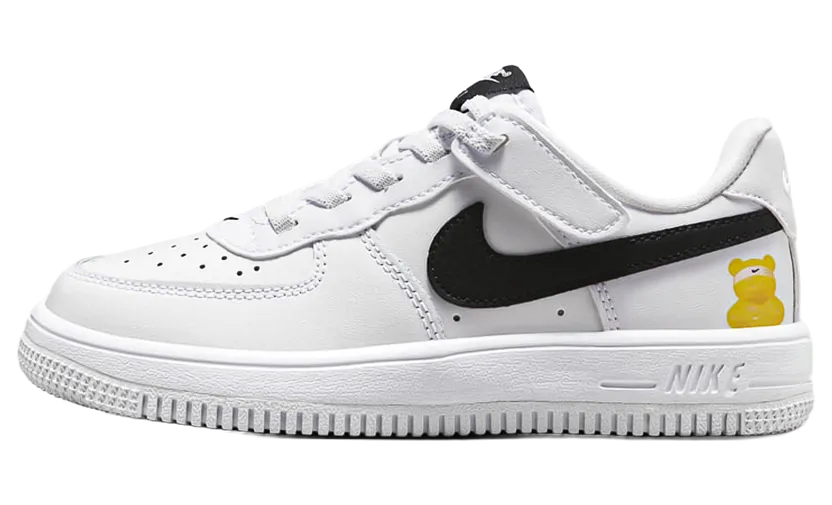 Nike Force 1 Low EasyOn PS “White Black Yellow Bear” (IR3985-121)