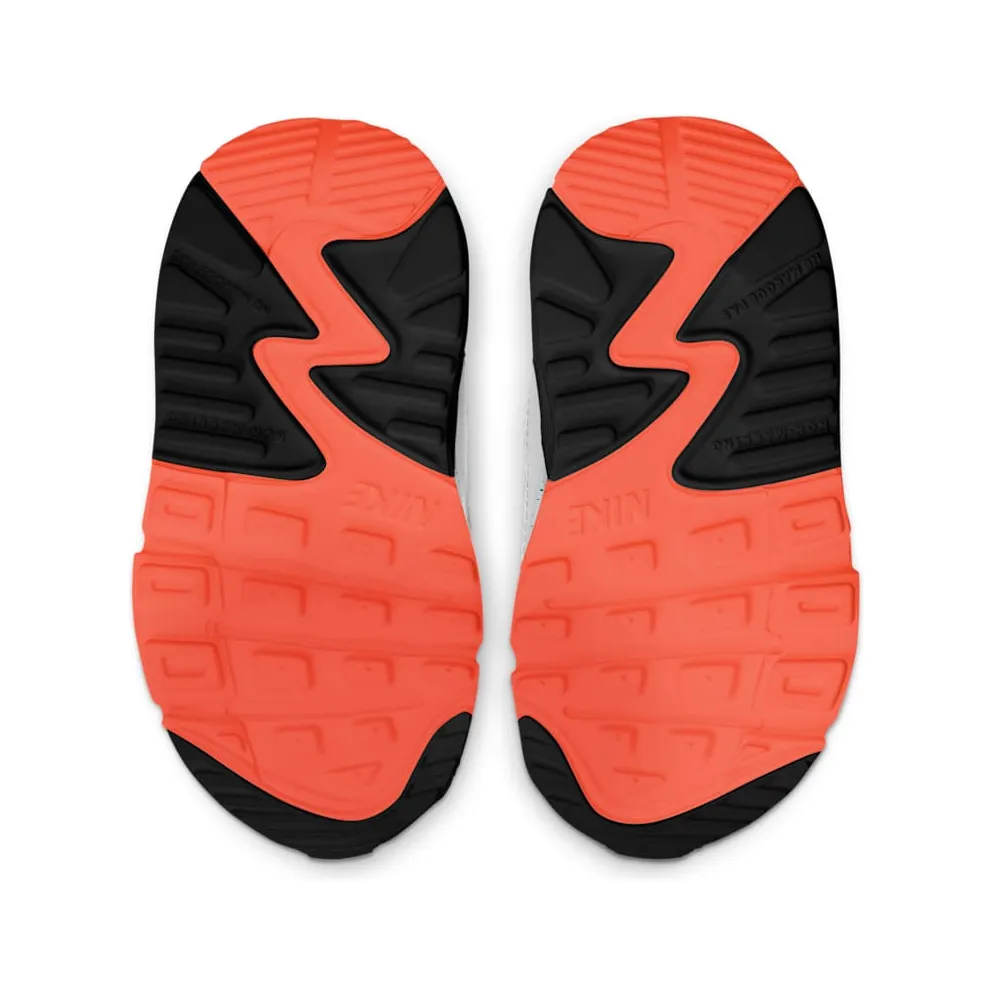 Nike Air Max 90 White Black Orange (TD) (CD6868-110)