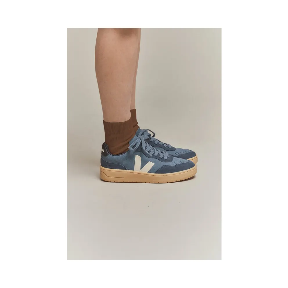 VEJA V-90 aus Wildleder – Blue (VD0303848)