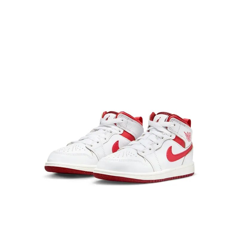 Jordan 1 Mid SE White Dune Red Sail Lobster (FJ3467-160)