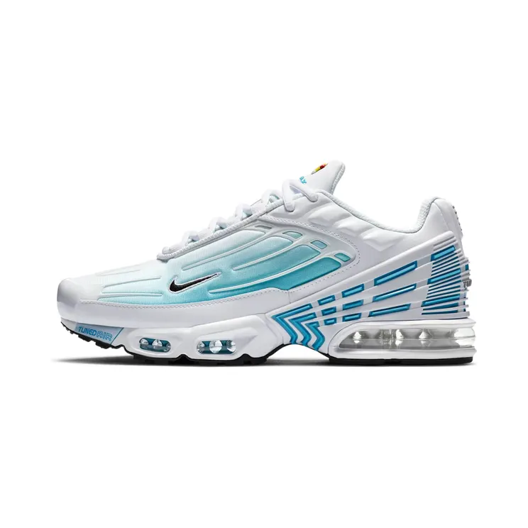 Nike Air Max Plus 3 “White / Laser Blue / Enigma Stone / Black” (CK6715-100)