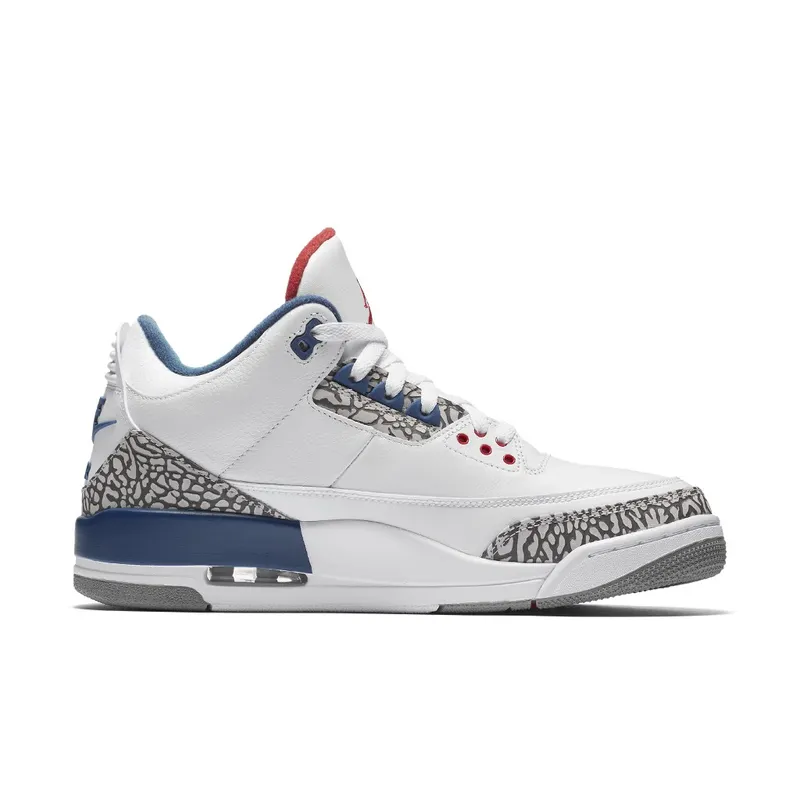 Jordan 3 Retro True Blue (2016) White/True Blue-Varsity Red (854262-106)