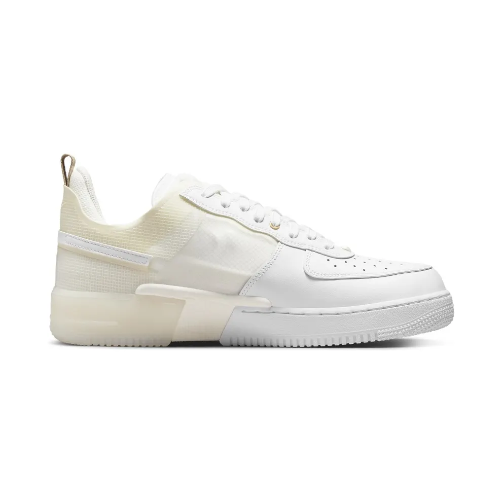 Nike Air Force 1 React Coconut Milk – “White / White-coconut Milk / Light Iron Ore” (DH7615-100)