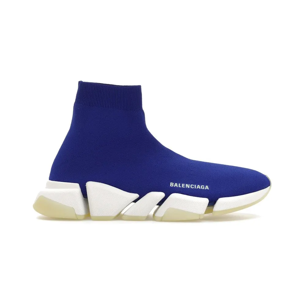 Balenciaga Speed 2.0 Recycled Knit Blue Glow (654020W2DB84798)
