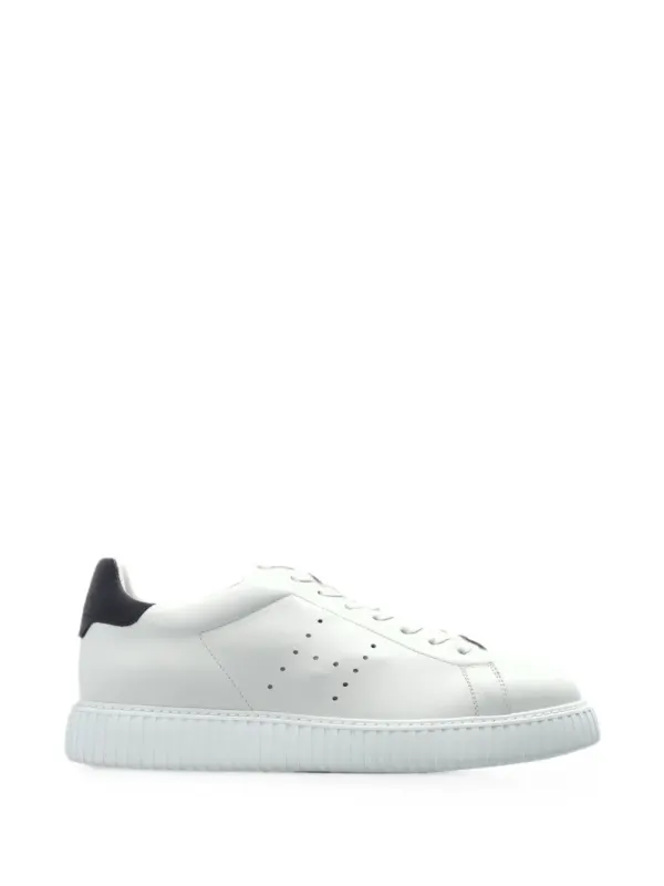 Hogan Leren with geperforeerde details – White (HXM6770GF50VHR0)