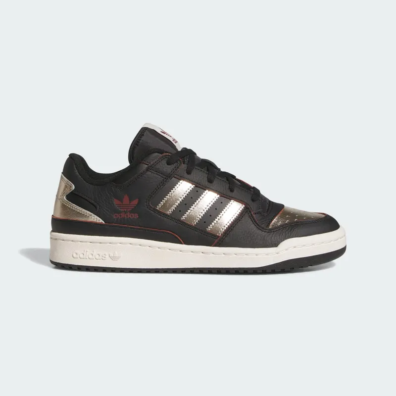 Adidas Forum Low CL Shoes Core Black / Cyber Metallic / Off White (JI3270)