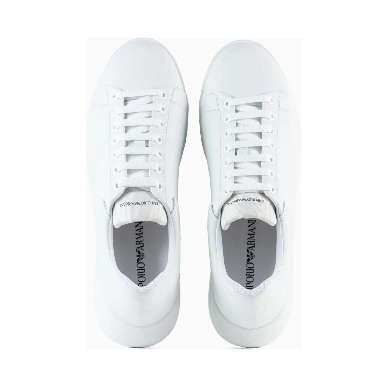 Armani Emporio Armani Leren met gewatteerde lip “White” (EM003663AF19999U0001) (3)