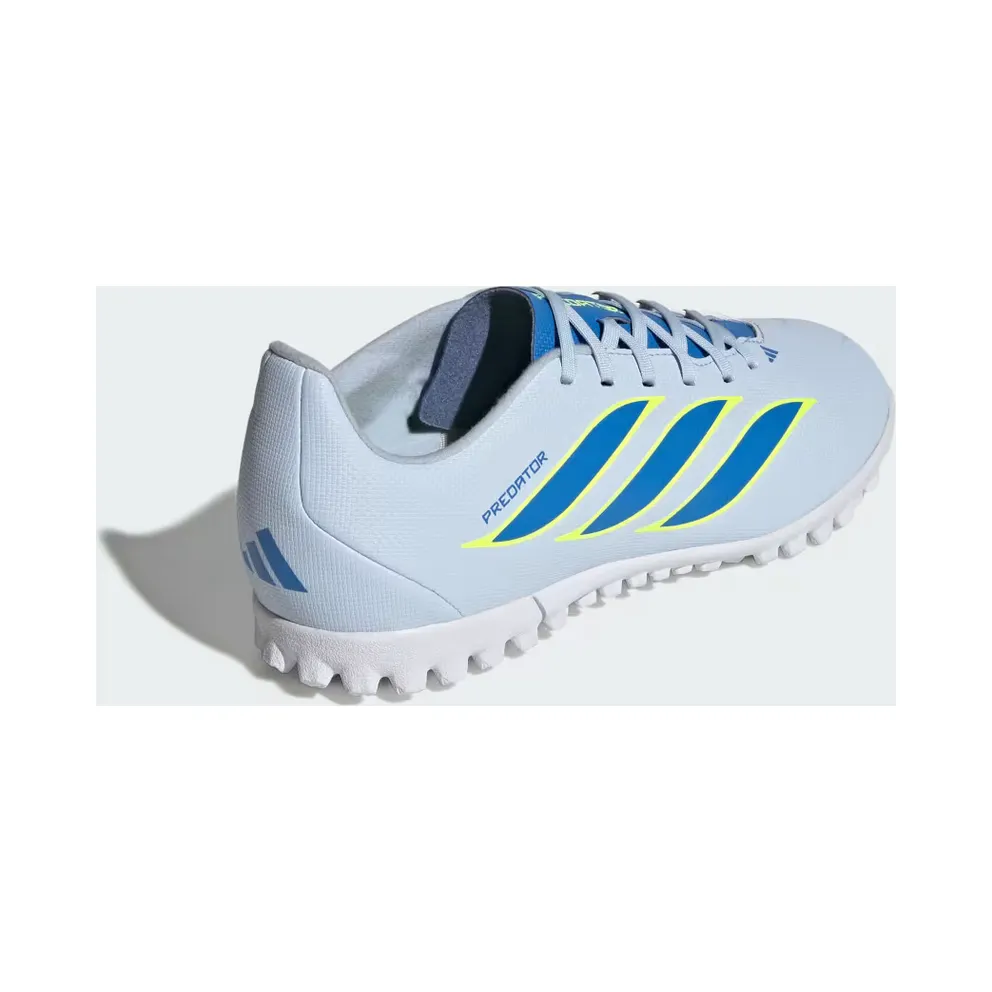adidas Predator Club Turf Football Shoes Kids “Crystal Sky / Ray Blue / Team Solar Yellow 2” (JS0366)