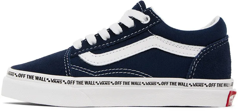 Vans Kids Navy Old Skool Little Kids (VN0A7Q5F4M0)