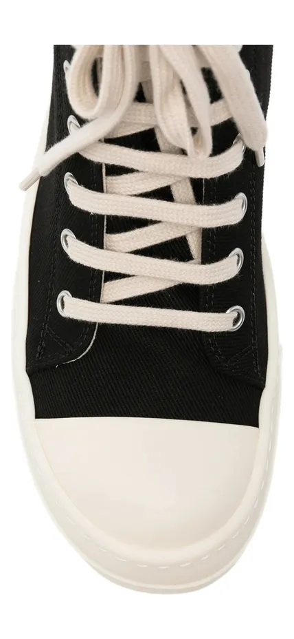 Rick Owens Drkshdw Embroidered-star High-top “Black” (DS02F6800 DOEM8 9811) (4)