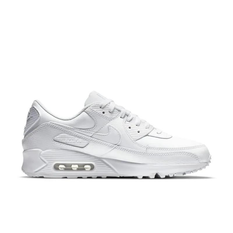 Nike Air Max 90 Leather Triple White (2020) White/White-White (CZ5594-100)