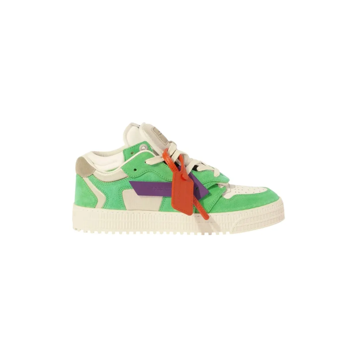 OFF-WHITE Floating Arrow Low Neon Green Purple (OMIA244S25LEA002 373A)
