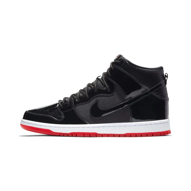 Nike SB Dunk High Bred “Black / White / Varsity Red” (AJ7730-001)