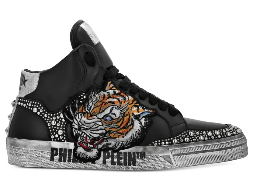 Philipp Plein Retrokickz Tiger “Black” (SAESUSC0728PLE005N)