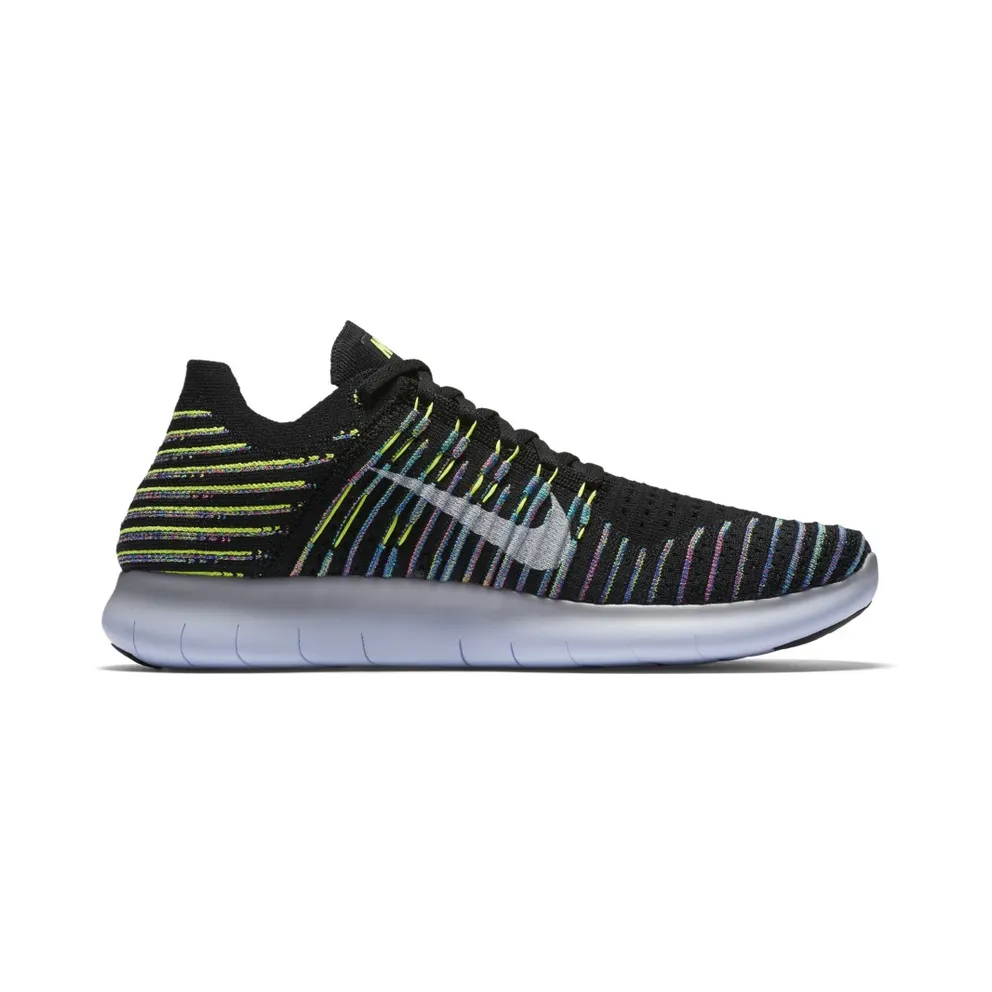 Nike Free RN Flyknit Black/White-Volt-Blue Lagoon Black/White-Volt-Blue Lagoon (831069-003)