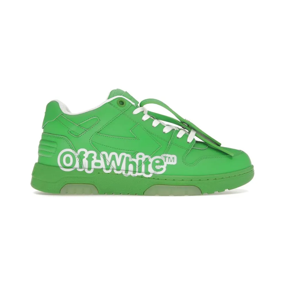 OFF-WHITE Out Of Office OOO Low Tops Green White (OMIA189S22LEA0045501)