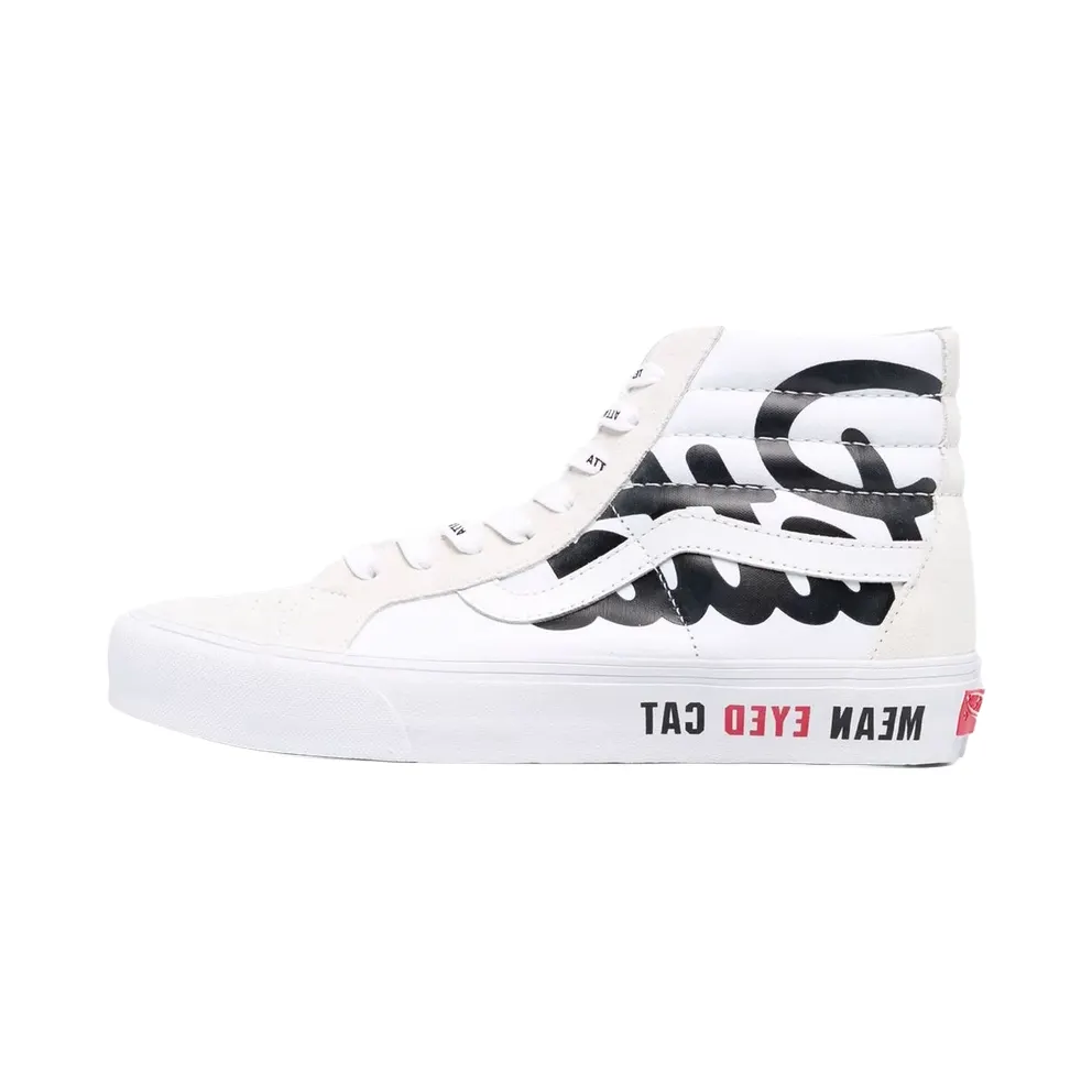Vans White Patta Edition Vault ‘Mean Eyed Cat’ SK8-HI (VN0A4BVH5WW)