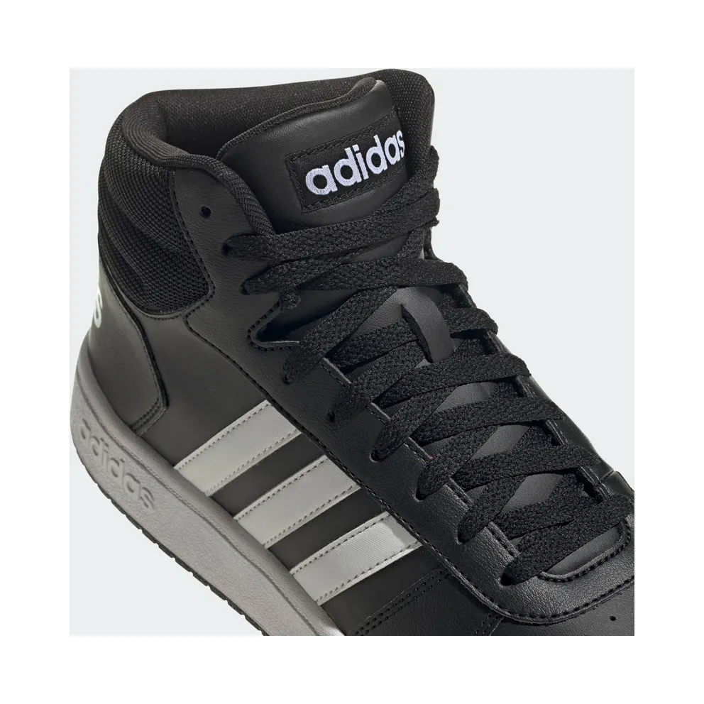 adidas Hoops 2.0 Mid Core Black / Cloud White / Cloud White (FY8618)