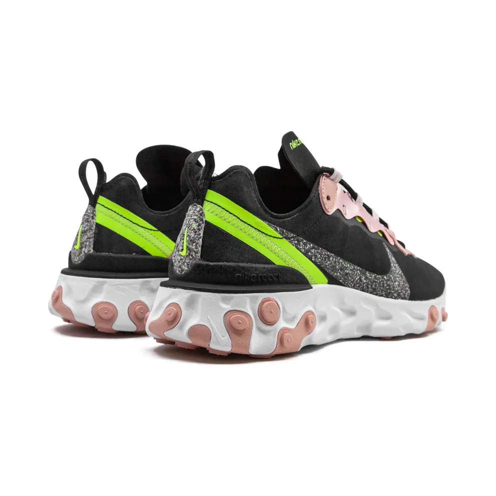 Nike React Element 55 Premium Black Coral Stardust (W) Black/Coral Stardust/Light Soft Pink (CD6964-002)