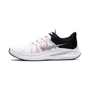 Nike Winflo 8 White Flash Crimson “White / Black / Chlorine Blue / Metallic Silver” (CW3419-101)