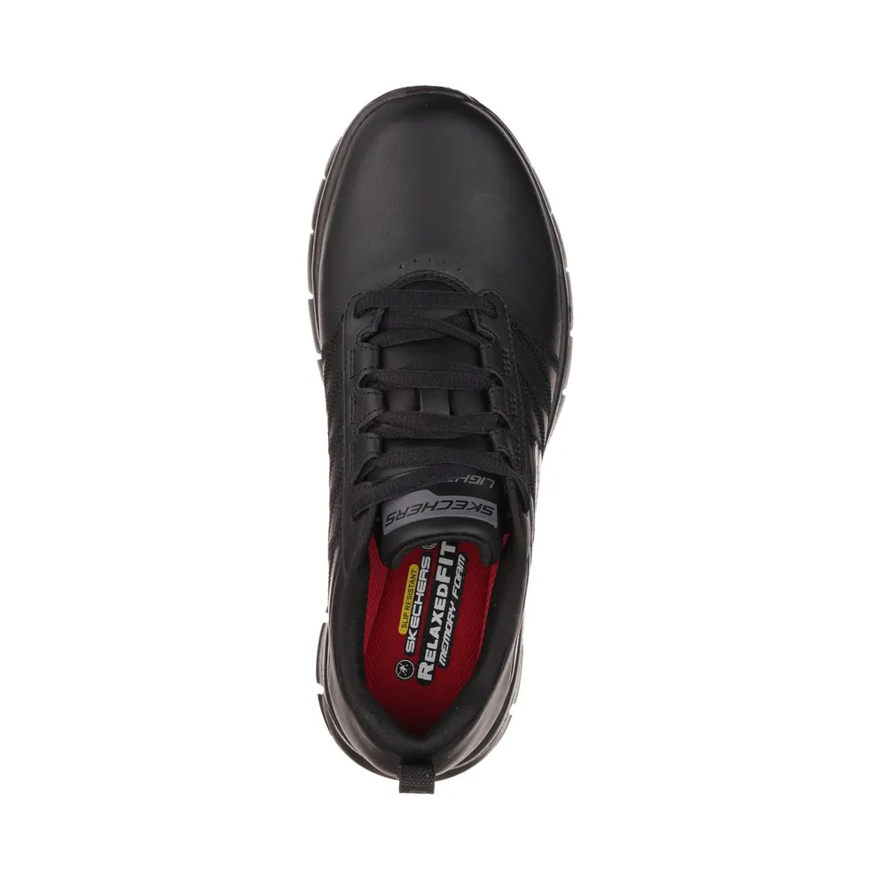 Skechers Work Relaxed Fit: Sure Track – Erath Sneaker Black