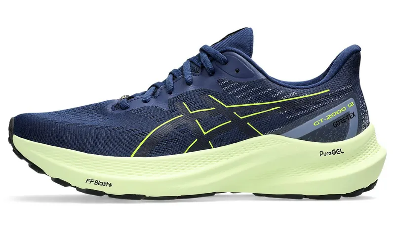 ASICS GT-2000 12 GTX Blue Expanse Safety Yellow (1011B687-400)