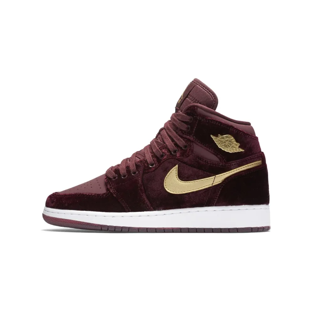 Jordan 1 Retro Heiress Night Maroon (GS) Night Maroon/Metallic Gold-White (832596-640)