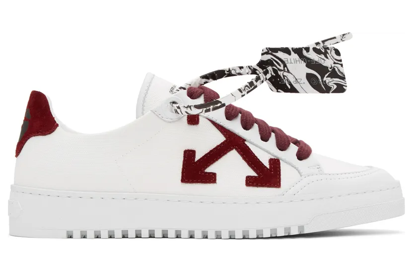 Off-White 2.0 Low Top “Burgundy” (OMIA042F20FAB0010128)
