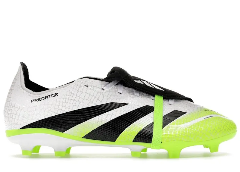 adidas Predator League Fold-Over Tongue FG/MG Cloud White Core Black Lucid Lemon (JI1111)