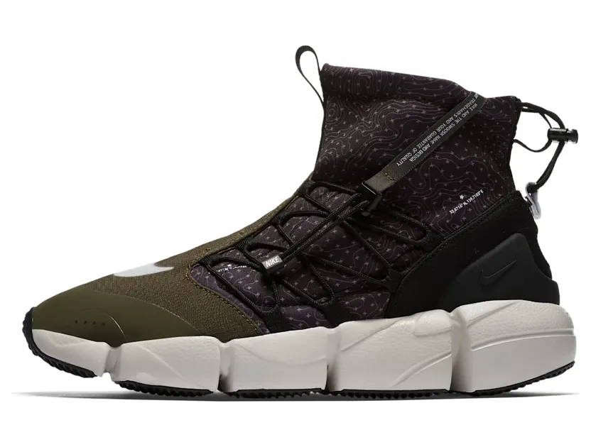 Nike Air Footscape Mid Utility Black/Cargo Khaki/Light Bone/White (924455-001)