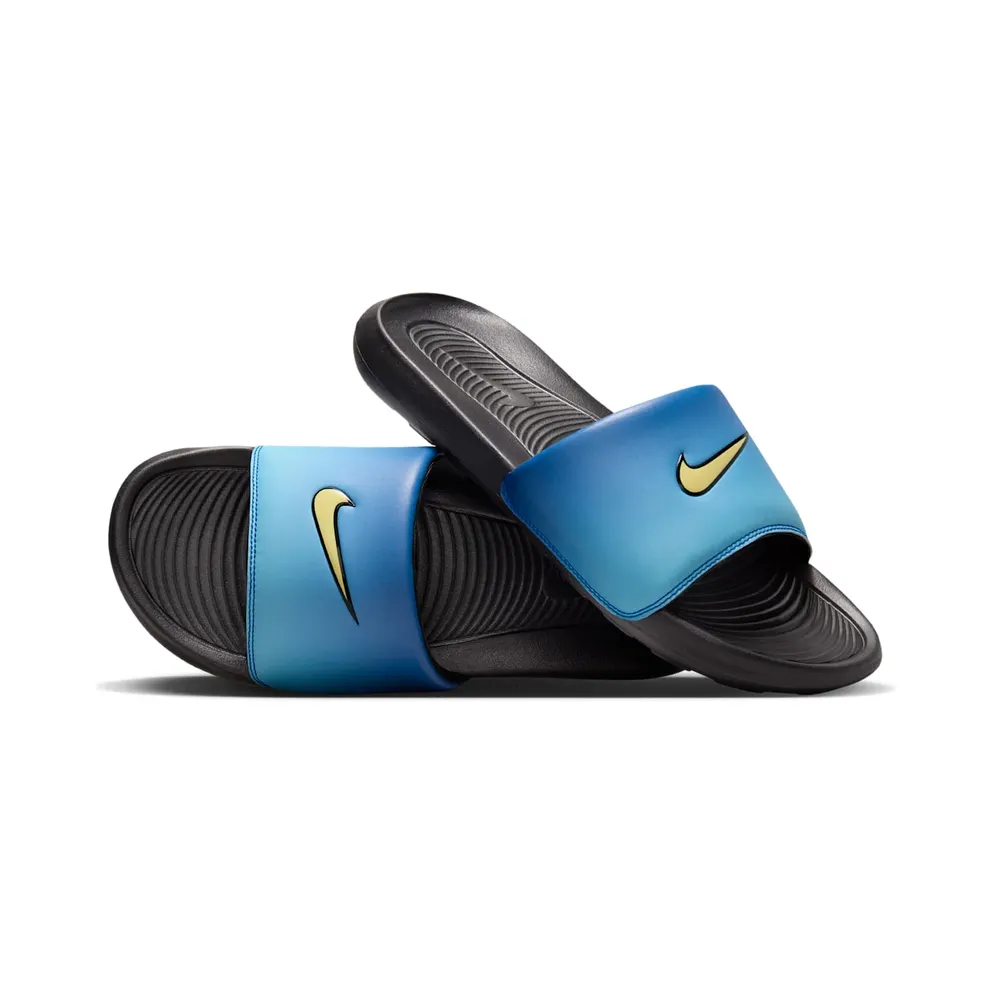 Nike Victori One Slide Hyper Blue Sky Blue Black Chamois (HF4073-400)