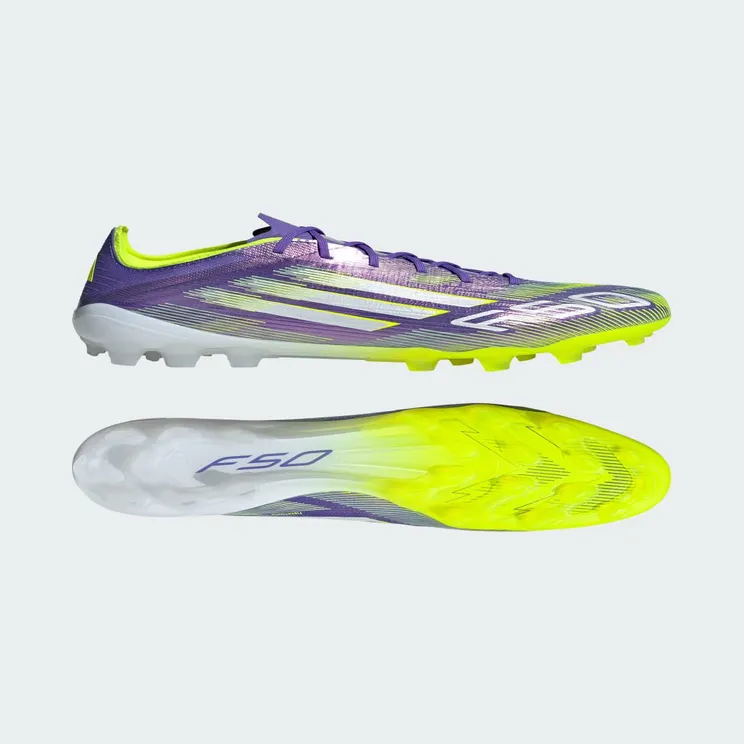 adidas F50 Elite 2g/3g Artificial Grass Boots “Purple Rush / Cloud White / Lucid Lemon” (JH7639)