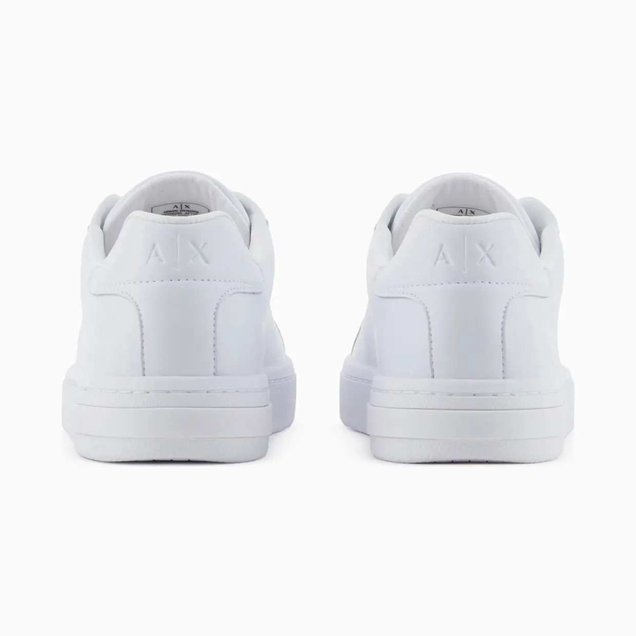 Armani Low-Top Sneakers In Smooth Leather With An Embossed Logo (XW000295-AF11912-U0002) (4)