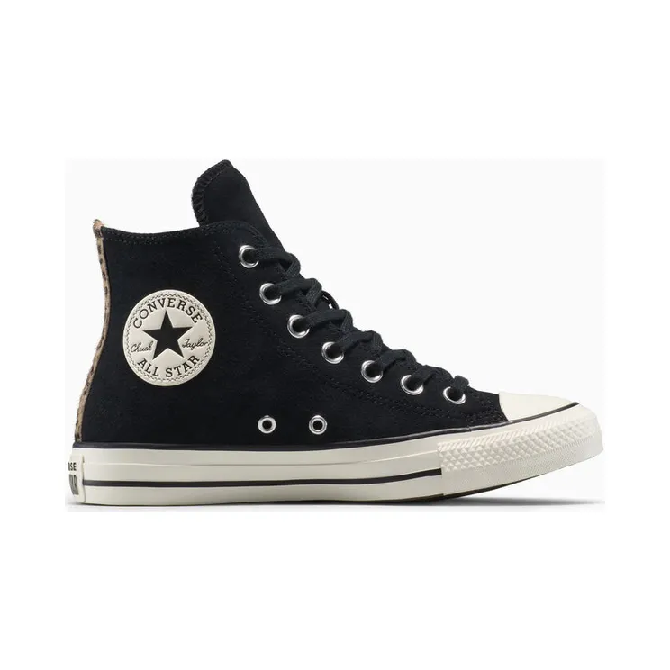 Converse Chuck Taylor All Star Leopard Suede Black/Sand Dune/Egret (A19275C)