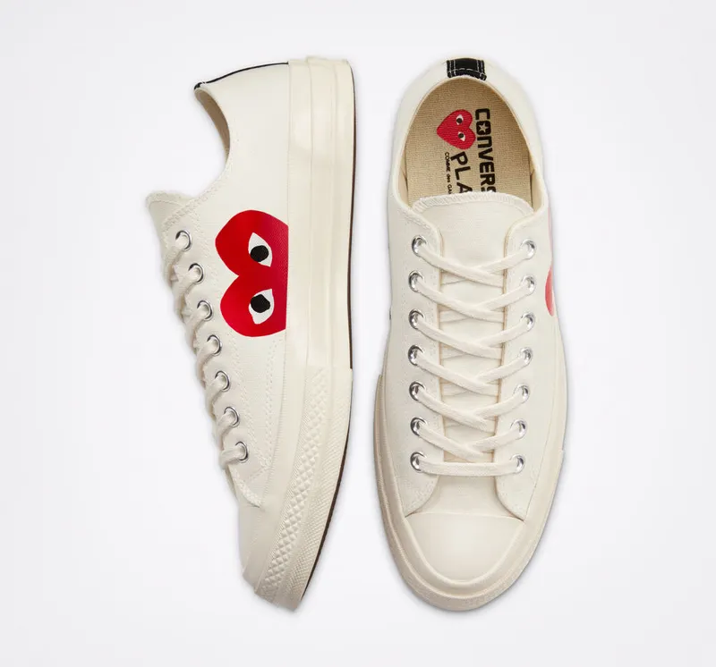 Converse x Comme des Garcons CDG Chuck Taylor Low Cream White (150207C)
