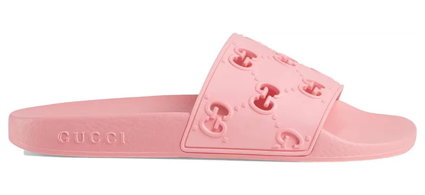 Gucci Slide Pink Rubber (W)