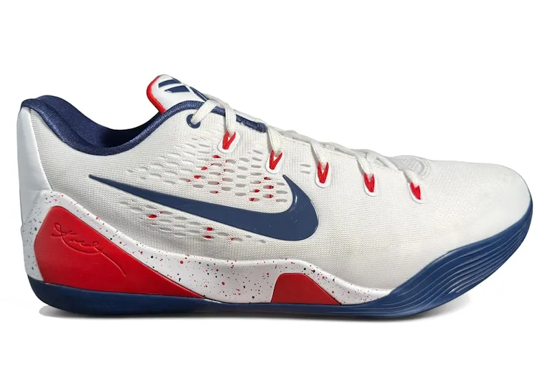 Nike Kobe 9 EM Low Protro UConn Huskies PE White (HV57331814659)