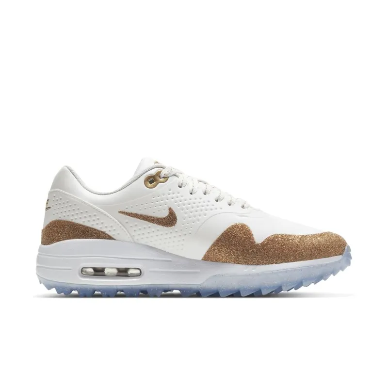 Nike Air Max 1 Golf Swarovski (W) Summit White/White-Metallic Gold (BV0658-111)