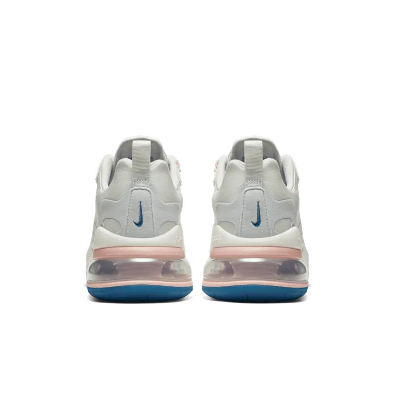 Nike Air Max 270 React American Modern (W) Summit White/Ghost Aqua-Phantom-Coral Stardust-Imperial Blue-Light Bone (AT6174-100)