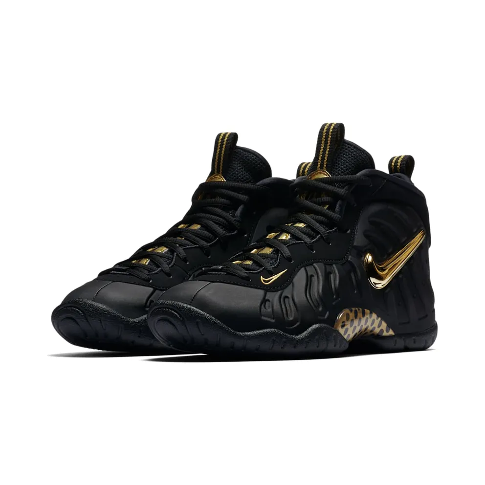 Nike Air Foamposite Pro Black Metallic Gold (GS) Black/Metallic Gold-Black (644792-010)